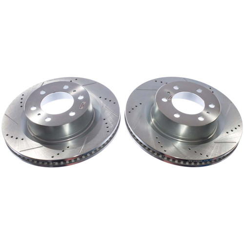 - Drilled and Slotted Rotor Pair JBR1920XPR - front view