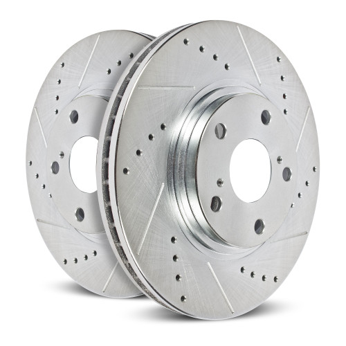 - Drilled and Slotted Rotor Pair JBR1920XPR - kit contents
