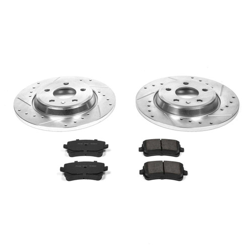 Z23 Daily Driver Carbon-Fiber Ceramic Brake Pad and Drilled & Slotted Rotor Kit K4745 - front view