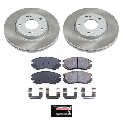OE Stock Replacement Low-Dust Ceramic Brake Pad and Rotor Kit KOE165 - front view