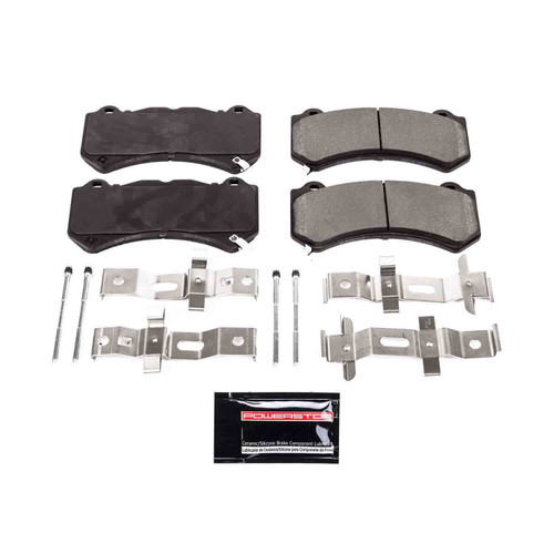 Front Z23 Daily Driver Carbon-Fiber Ceramic Brake Pads with Hardware Kit Z23-1405