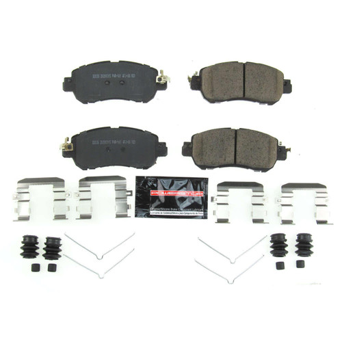 Front Z23 Daily Driver Carbon-Fiber Ceramic Brake Pads with Hardware Kit Z23-2038