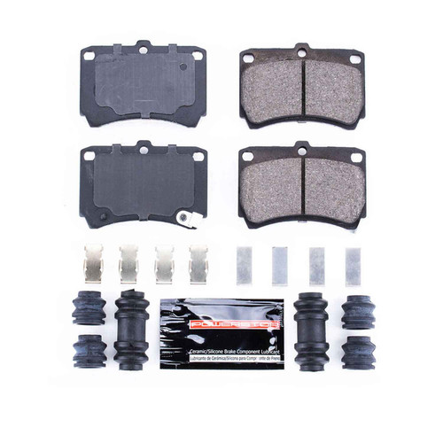 Front Z23 Daily Driver Carbon-Fiber Ceramic Brake Pads with Hardware Kit Z23-466