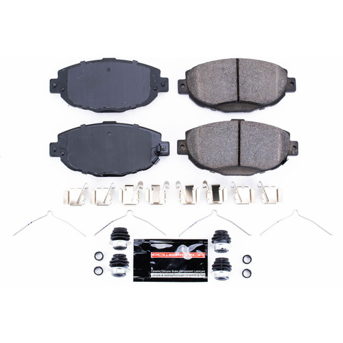 Front Z23 Daily Driver Carbon-Fiber Ceramic Brake Pads with Hardware Kit Z23-571