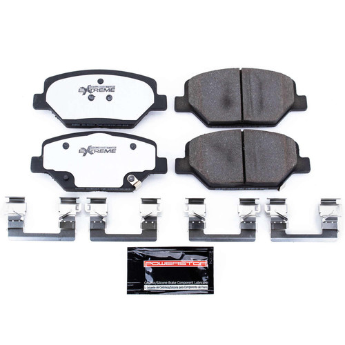 Front Z26 Street Performance Carbon-Fiber Ceramic Brake Pads with Hardware Kit Z26-1886