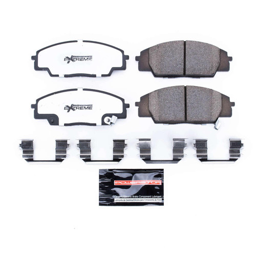 Front Z26 Street Performance Carbon-Fiber Ceramic Brake Pads with Hardware Kit Z26-829