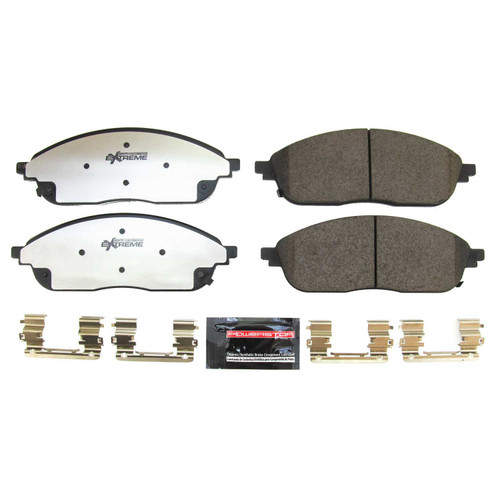 Front Z36 Truck and SUV Carbon-Fiber Ceramic Brake Pads with Hardware Kit Z36-2436
