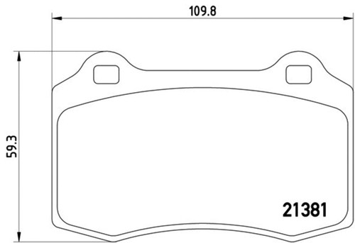Disc Brake Pad Set 355006591 - diagram