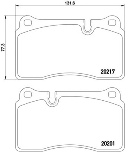 Disc Brake Pad Set 355015891 - diagram