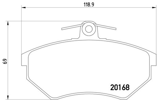 Disc Brake Pad Set 355017891 - diagram