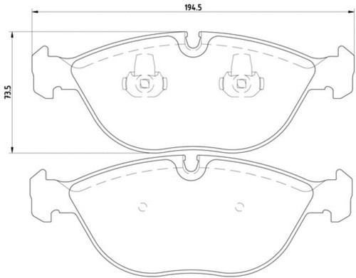 Disc Brake Pad Set 355008261 - diagram