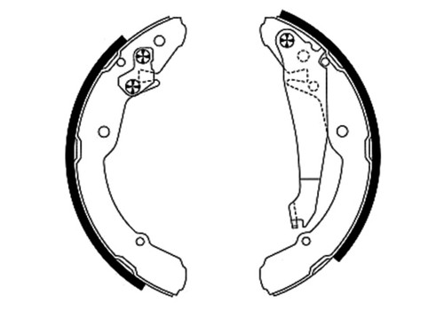Drum Brake Shoe 355001691 - diagram