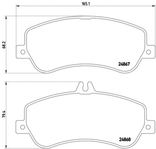 Disc Brake Pad Set 355014221 - diagram