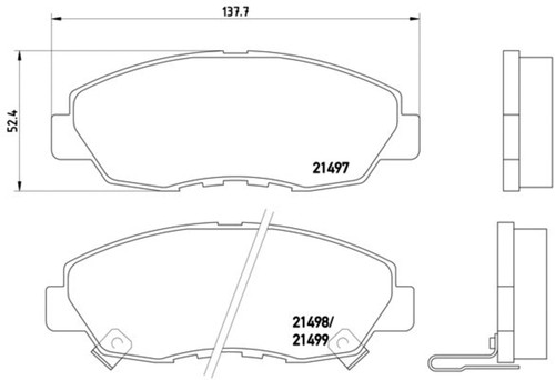 Disc Brake Pad Set 355016511 - diagram