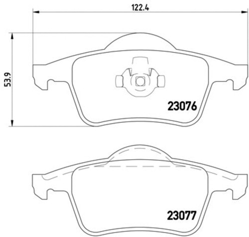 Disc Brake Pad Set 355008871 - diagram