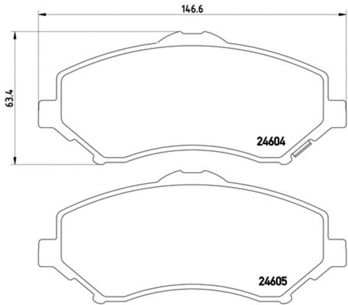 Disc Brake Pad Set 355014321 - diagram