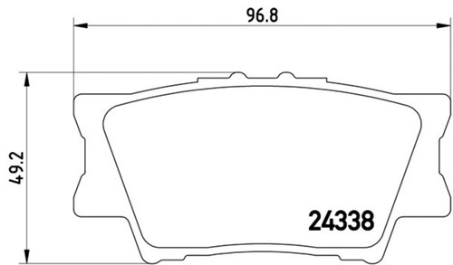 Disc Brake Pad Set 355006881 - diagram