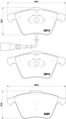 Disc Brake Pad Set 355015971 - diagram