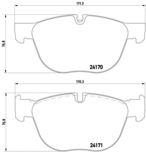 Disc Brake Pad Set 355012541 - diagram