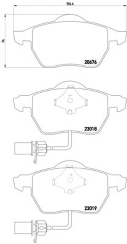 Disc Brake Pad Set 355010731 - diagram