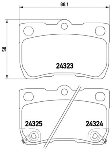 Disc Brake Pad Set 355006971 - diagram