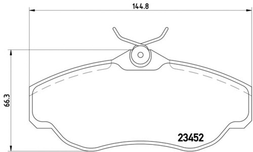Disc Brake Pad Set 355009531 - diagram
