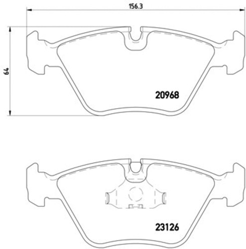 Disc Brake Pad Set 355008971 - diagram