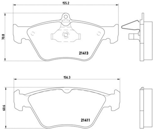 Disc Brake Pad Set 355007731 - diagram