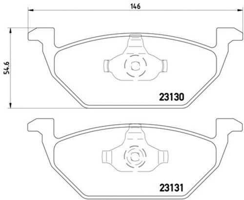 Disc Brake Pad Set 355008591 - diagram