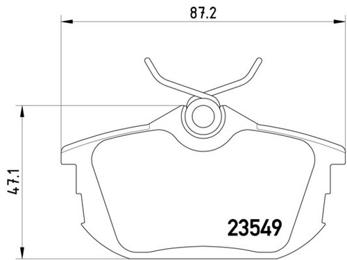 Disc Brake Pad Set 355018271 - diagram