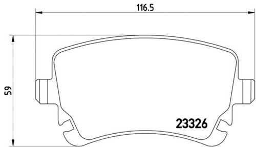 Disc Brake Pad Set 355010971 - diagram