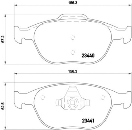 Disc Brake Pad Set 355009561 - diagram