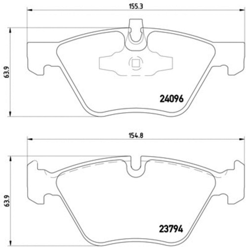 Disc Brake Pad Set 355011941 - diagram