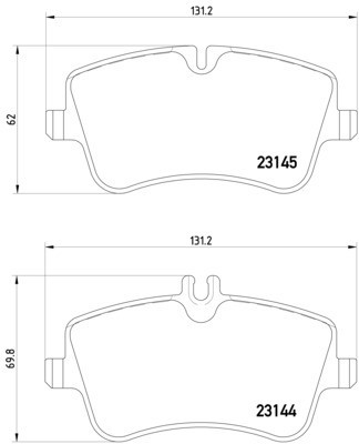 Disc Brake Pad Set 355018351 - diagram