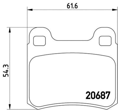 Disc Brake Pad Set 355007351 - diagram