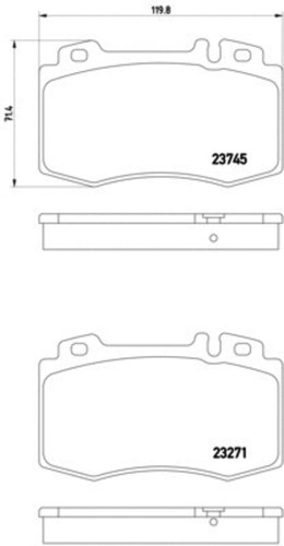 Disc Brake Pad Set 355010101 - diagram