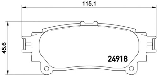 Disc Brake Pad Set 355015371 - diagram