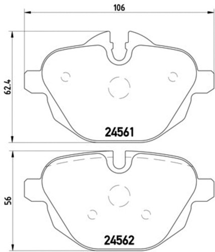 Disc Brake Pad Set 355013921 - diagram