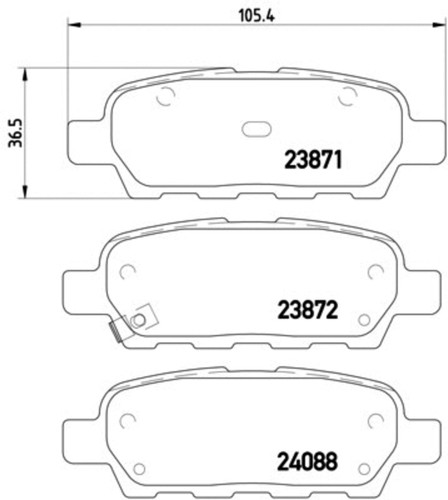 Disc Brake Pad Set 355010241 - diagram
