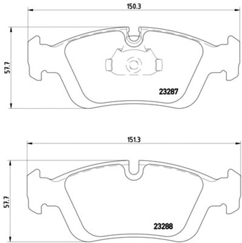 Disc Brake Pad Set 355008741 - diagram