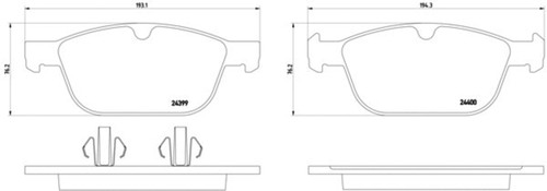 Disc Brake Pad Set 355014541 - diagram