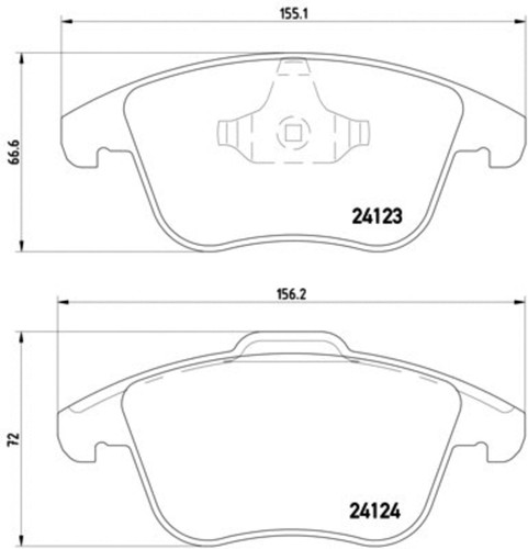 Disc Brake Pad Set 355012891 - diagram