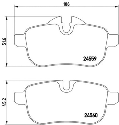 Disc Brake Pad Set 355014621 - diagram
