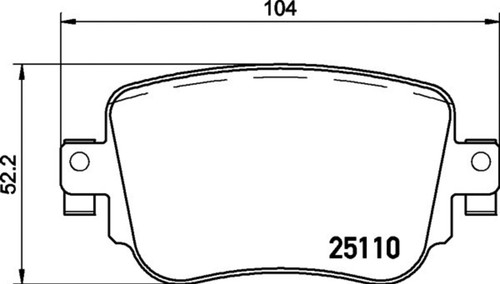Disc Brake Pad Set 355021291 - diagram