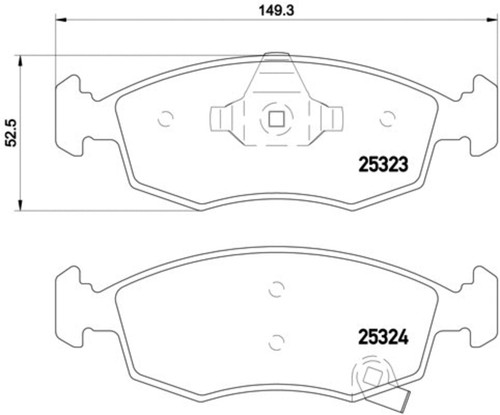Disc Brake Pad Set 355016231 - diagram