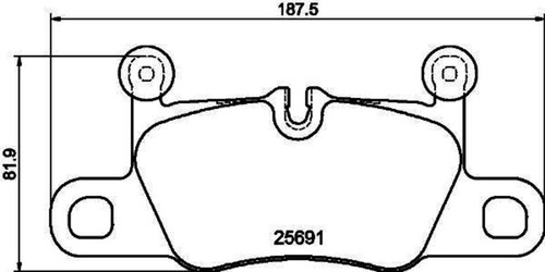 Disc Brake Pad Set 355021351 - diagram