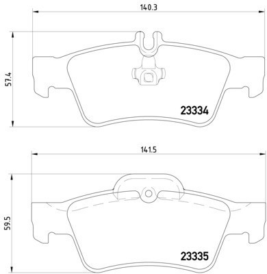Disc Brake Pad Set 355018751 - diagram