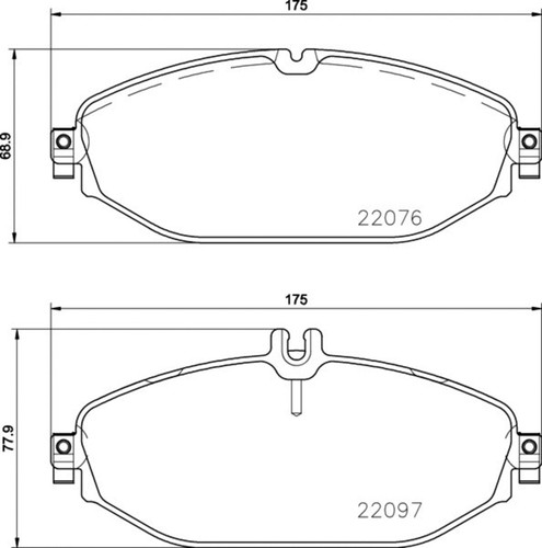 Disc Brake Pad Set 355021921 - diagram