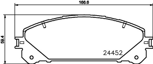 Disc Brake Pad Set 355034401 - diagram
