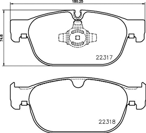 Disc Brake Pad Set 355024801 - diagram